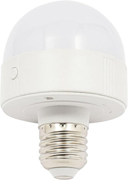 Rechargeable Light Bulb with with Controller and Timer, 3 RGB Colors RGB, Dimmable Battery-Operated Bulb, E26 E27 Universal Screw Mouth, Suitable for Parties Clubs Bars
