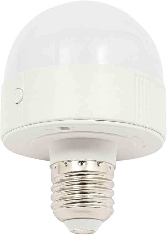 Rechargeable Light Bulb with with Controller and Timer, 3 RGB Colors RGB, Dimmable Battery-Operated Bulb, E26 E27 Universal Screw Mouth, Suitable for Parties Clubs Bars