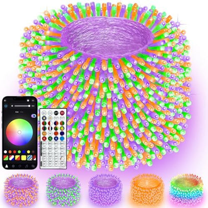 800 LED Smart RGB Color Changing String Lights APP & Remote for Halloween