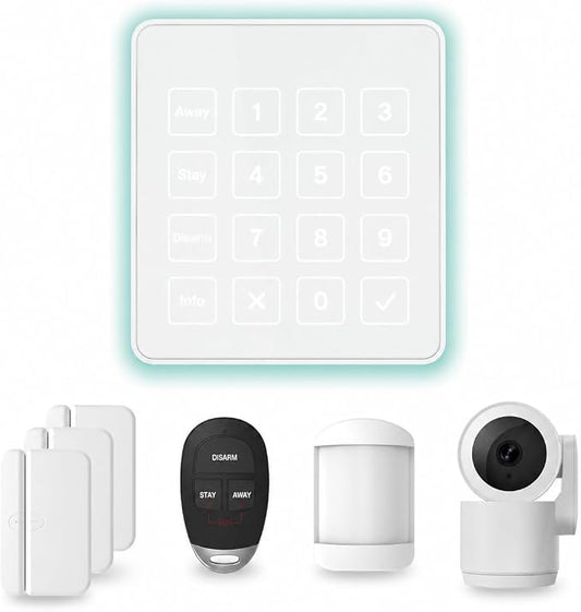 Cove 6-Piece DIY Home Security System, 3-Month Monitoring | Free Camera Ships Separately After Account Setup, DIY Setup, Professional Monitoring, Expandable System, One App Control
