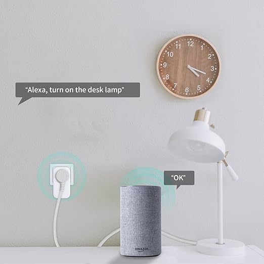SP1 Smart Plug, WiFi Outlet Socket Remote Control, Compatible with Alexa & IFTTT, Energy Monitoring and Timer Function, Delayed Switch, Temperature Monitoring (2.4G WiFi only, No hub Required)