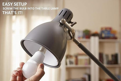 SYSAI 3 Claps Light Control Bulb for Bedroom Table Lamp Upgrade, The Clapper, Sound Activated ON/Off Solution, Clap Detection, Smart Home, As Seen On TV, Soft White, 8-Watt