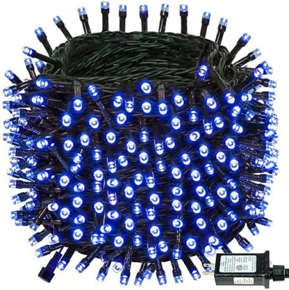 Connectable 88Ft 240LED Christmas String Lights Outdoor Indoor, Blue