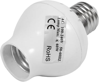 E27 Lamp Socket Adapter Converter Holder Ac 100 240V Motion Sensor LED Light Bulb Switch Socket Lamp Holder for LED Bulbs and LED Energy Saving Smart Bulb