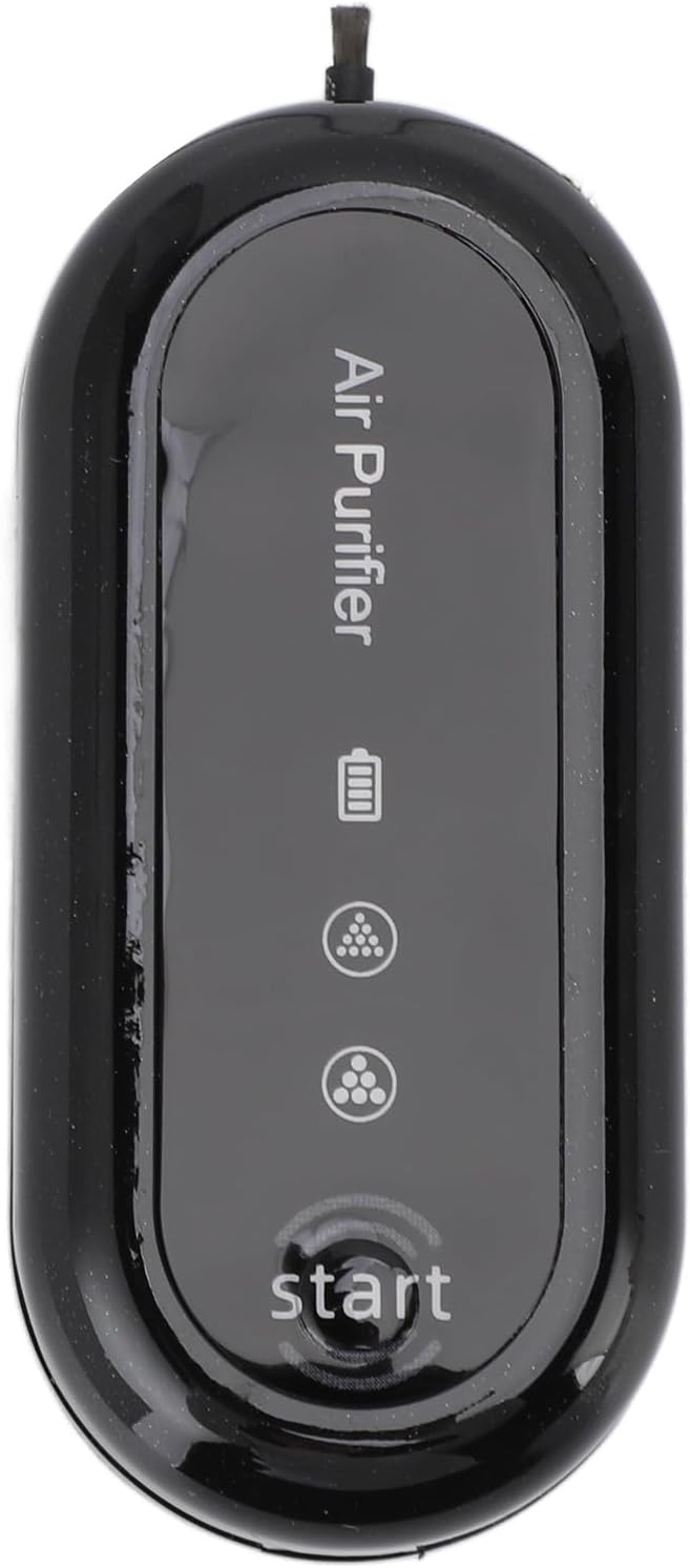 Wearable Air Purifier, Portable Air Purifier Necklace USB Rechargeable for Travel Outdoor, Lasts 30-60 Hours