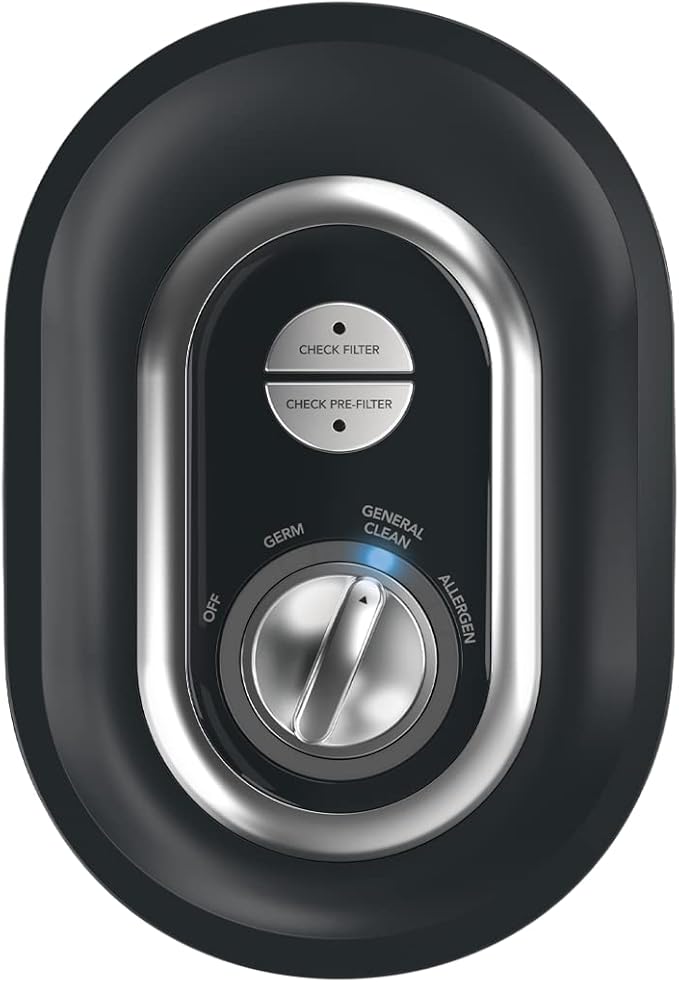 Honeywell HPA060 HEPA Tower Air Purifier, Airborne Allergen Reducer for Small Rooms (75 sq ft), Black - Wildlfire/Smoke, Pollen, Pet Dander, and Dust Air Purifier