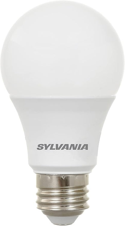 LEDVANCE A19 LED Light Bulb, 9W, 60W Equivalent, Dimmable, 800 Lumens, Frosted, 3000K, White - 1 Pack (40043)
