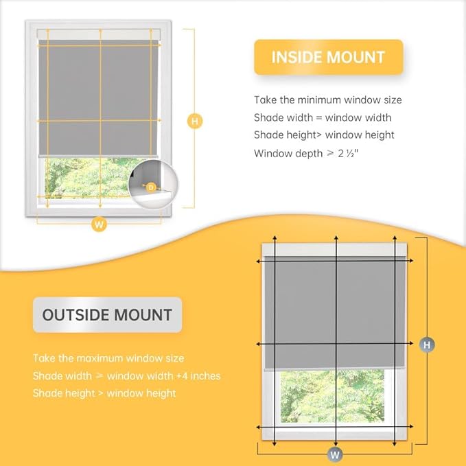 Motorized Blinds with Remote, Blackout Cooling Automatic Shades with Solar Panel Cordless Smart Blinds for Windows, Custom Electric Blinds Horizontal Roller Shades,White,33¾" W X 72" H
