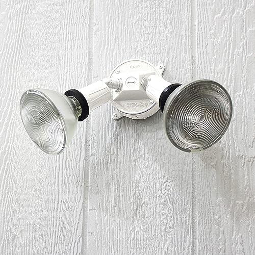 Sigma Engineered Solutions Weatherproof 16795WH Round Floodlight Kit, White