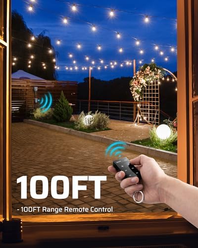 DEWENWILS Dusk to Dawn Outdoor Dimmer Plug with Timer for String Lights