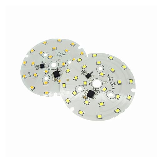 1pcs LED SMD 2835 Chip LED Bulb Lamp 3W 5W 7W 9W 12W 15W 18W AC220V Input Smart IC Driver Cold White Warm White for Bulbs DIY(Warm White 3200K,9W 60MM_1 PCS)