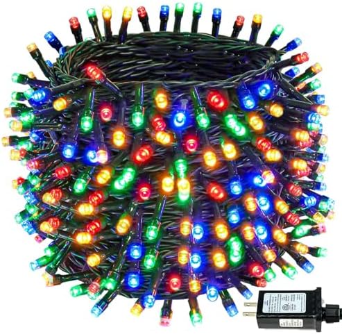 Connectable 88Ft 240LED Christmas String Lights Outdoor Indoor, Multicolor