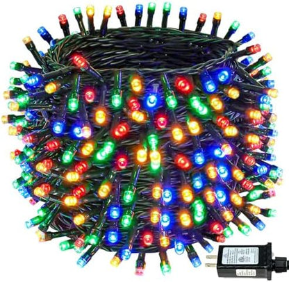 Connectable 88Ft 240LED Christmas String Lights Outdoor Indoor, Multicolor