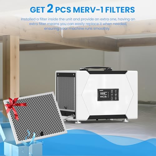 CADPXS 80 Pints Crawl Space/Commercial Dehumidifier with Pump & Drain Hose