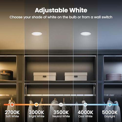 Feit Electric 4in Canless Recessed LED Downlight, 5CCT, 50W Eq