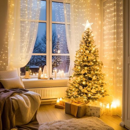 100 LED Connectable String Lights with Remote, Warm White to Multicolor