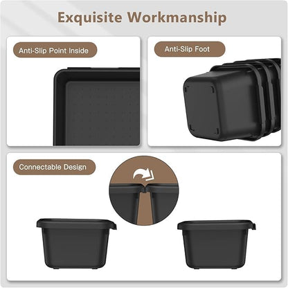 A-LUGEI【Large Size】【5 Pcs】 Tool Box Organizer Tray Divider Tool Chest | 【𝟓 𝐏𝐜𝐬】 【𝗟 𝗦𝗶𝘇𝗲】