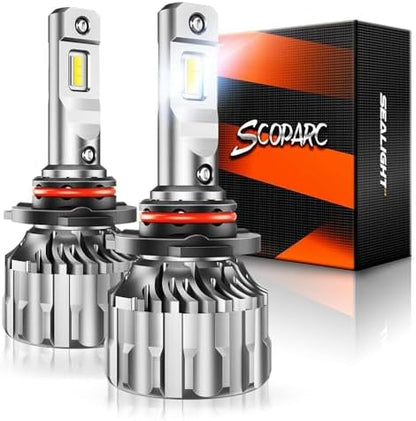 SEALIGHT 9006/HB4 Bulbs 70000LM Ultra-Bright, 70000+ Lifespan Fog Lights, 6500K Cool White 9006 Light Bulbs,Pack of 2