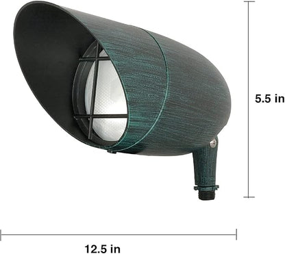 Nuvo Lighting SF76/658 Transitional One Light Landscape in Verde finish, 12.50 inches | 12.50 Inches