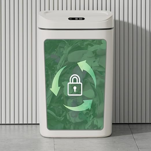 Smart Trash can, Easily Opened with a Wave of Your Hand, Tightly Sealed, Effectively Blocking Odors, Keeping The air Fresh, Stylish in Appearance, Sturdy and Durable, Easy to Clean. (Small)