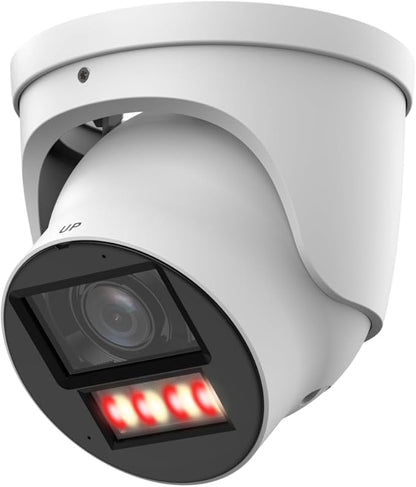 EmpireTech Smart IR and Warm Dual Lights 4MP 1/1.8" CMOS Turret IP POE Camera,Two-Way Talk,IVS,Motion Detection,IPC-T54PRO-AS (3.6mm)