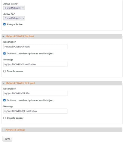 Power Failure Detector with Text Message and Email Alerts. Sends SMS Power Outage Alarms and Restoration Alerts to Two Phones.