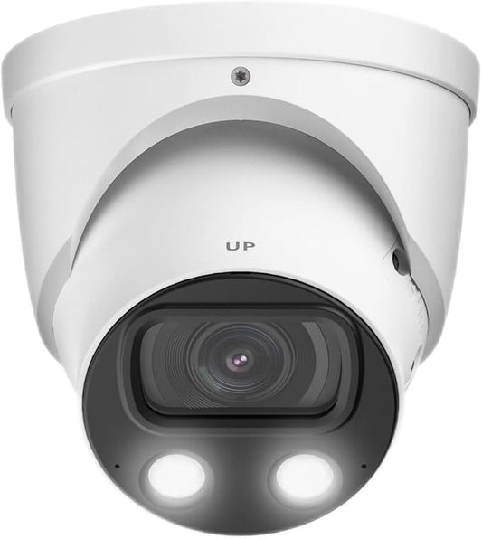 EmpireTech IPC-Color4K-T 4K Full-Color Ultra Low Light 8MP 1/1.2" CMOS Smart AI Starlight Turret IP Camera,Build-in Warm LED, Built-in Mic,Motion Detection,PoE and ePoE,IPC-Color4K-T-S2 3.6mm White