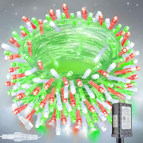 200 LED Connectable String Lights, 66FT Christmas Lights Outdoor Indoor