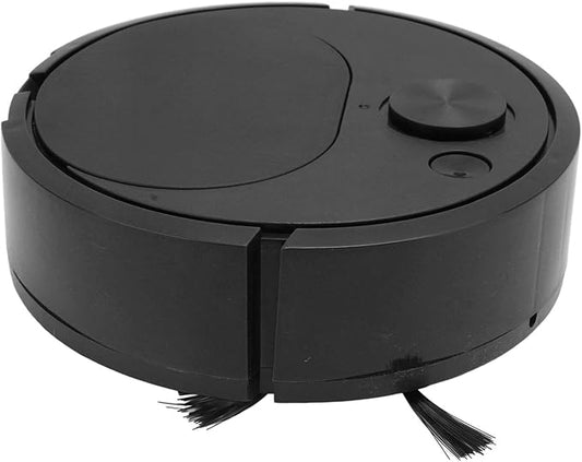 Robot Vacuum Cleaner,Multifunctional Vacuums Robotic Vacuums USB Charging Mini Smart Sweeping Robot Ideal for Hard Floors Pet Hair Carpets (Black)