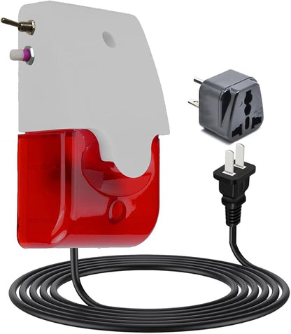 2 in 1 Power Failure Alarm and Power Back Alarm with Function Switchable, 0~120dB Adjustable Audible/Visual Monitor, Power Monitoring System Perfect for GFI/GFCI Trips, Freezer, Pump, Aquarium