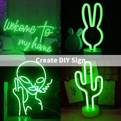 iNextStation Green LED Light Strip 16.4FT LED Rope Lights (with DC12V Plug)