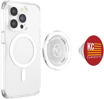 KC Red & Yellow Kansas City USA Flag Kc Red American Flag Kc PopSockets PopGrip for MagSafe