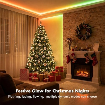 Led Lights for Bedroom 100FT Smart IC+RGB Strip Lights