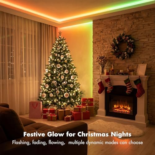 Led Lights for Bedroom 32.8FT Smart IC+RGB Strip Lights