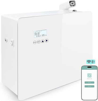 2026 𝐔𝐩𝐠𝐫𝐚𝐝𝐞𝐝 𝟓𝟎𝟎𝟎 𝐒𝐪.𝐅𝐭 1000ml Capacity HVAC Waterless Essential Oil Diffuser with Wi-Fi Control, Whole House Smart Scent Air Machine, Cold Air Tech for Whole Home, Hotel, Party