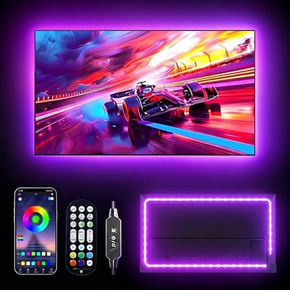 LED Lights for TV,RGB TV Backlight Behind,16.4ft LED Lights for 45-75 Inch TVs,Music Sync Bluetooth APP & Remote Control USB Powered Strip Lights for Bedroom Xmas Home Décor