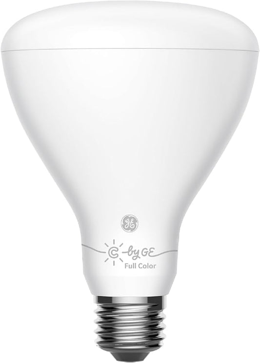 GE CYNC Smart Flood Light Bulb, Full Color, Bluetooth Enabled, Alexa and Google Assistant Compatible (1 Pack), Packaging May Vary