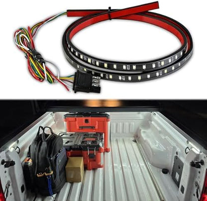 Mupera 48 Inch Triple Row LED Tailgate Light Bar for Truck SUV RV Van
