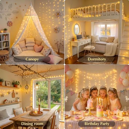 JMEXSUSS 200 LED Twinkle Fairy Lights Bedroom, 66ft Classroom Lights USB