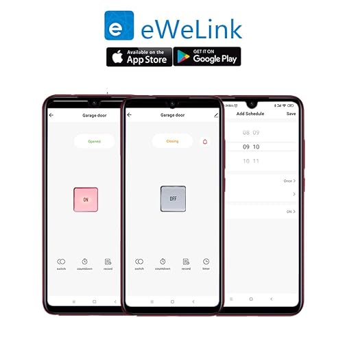 EWeLink 1CH Wireless Smart Switch AC85V-250V Smart WiFi Relay Switch Module, Bluetooth Network, Compatible with Alexa Google Home