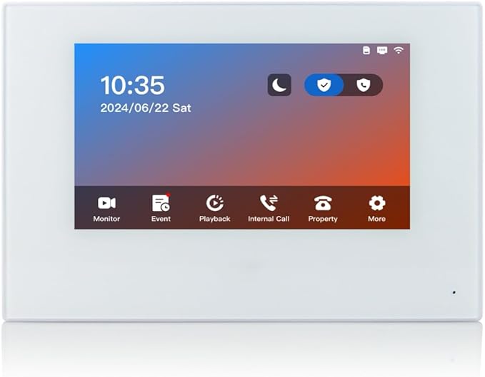 GBF Smart Video Door Phone & Doorbell Intercom System Kit,1080P HD, Smart Keypad, One 7" Touch Monitor (One 3rd gen IP Door Station PL963PMBL-POE and one Upgraded IP Indoor Monitor MR930)