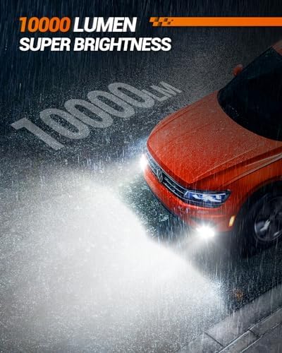 SEALIGHT 𝟗𝟎𝟎𝟔 HB4 Fog Light Bulbs or DRL, 6500K 10000LM 𝟗𝟎𝟎𝟔/HB4 Fog Lights Bulbs Fog Lights or Daytime Running Light, 1:1 Size Plug ang Play, Non-polarity, 2 Pack