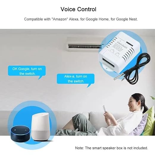 Tuya WiFi 16A Temp Controller Energy Monitor 85-250V Smart Switch