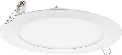 Juno LED Recessed Lights 6 Inch Round Wafer Downlight, 5-in-1 Switchable White Color Temperature, 120 Volts, 6-Inch Ultra-Thin Flat Trim, Matte White (WF6 SWW5 90CRI MW M6)