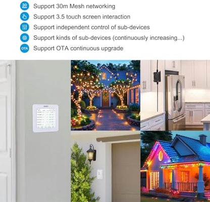 Smart Courtyard Butler 3.5 Touch Screen Tuya App, DIY Scene for Multi-Device Sync Control Including Light,Breaker,Doorbell, More devices are coming...