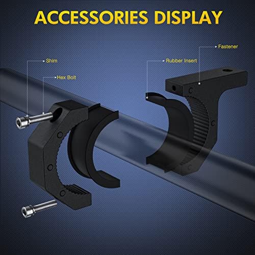Nilight 2 Pack Roll Bar Clamps Brackets for LED Light Mount, Large Size