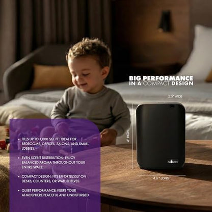 AROMELY ARO X25 Smart Bluetooth Nebulizing Scent Diffuser - Black