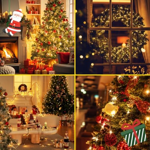 Connectable 99Ft 300LED Christmas String Lights Outdoor Indoor, Warm White