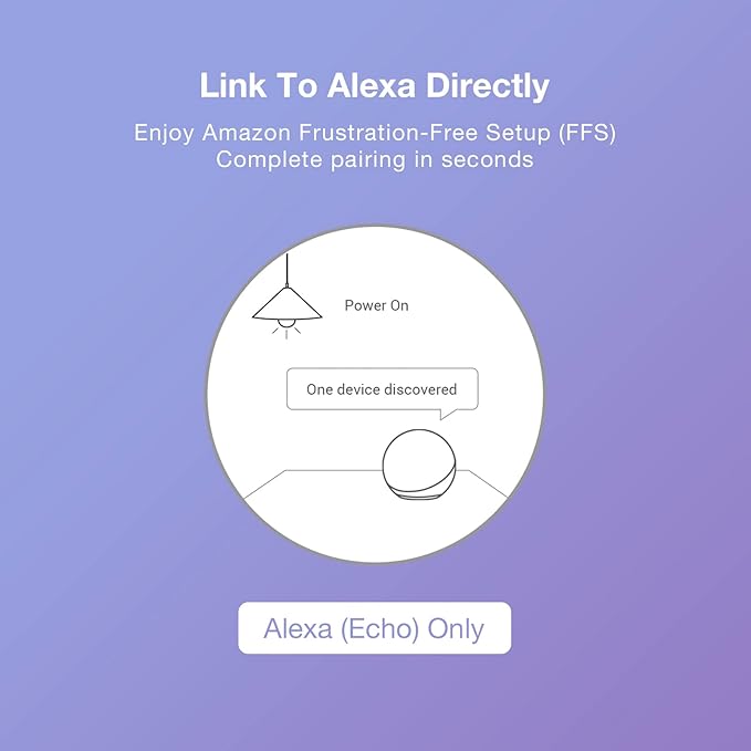 Broadlink Smart Light Bulbs, Frustration-Free Setup (FFS) Works with Alexa Only, BLE Mesh, 9W 800LM Color Changing A19 E26 LED (2-Pack)