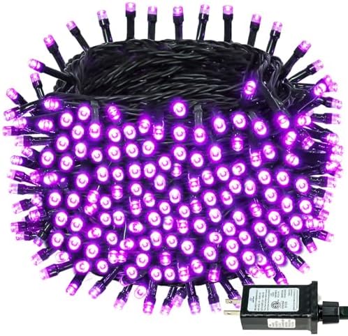 Connectable 88Ft 240LED Halloween String Lights Outdoor Indoor, Purple